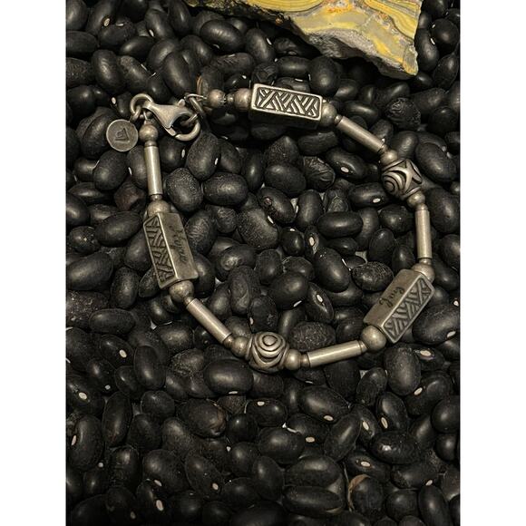 Vintage Sterling Silver Silpada Israel Dream Hope Joy Message Phrase Bracelet - Picture 2 of 8